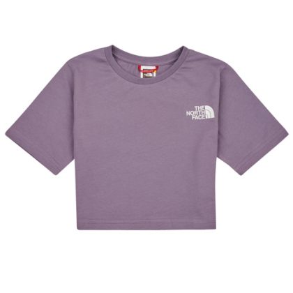 T-shirt ragazza The North Face  Girls S/S Crop Simple Dome Tee  Viola The North Face 196013685331